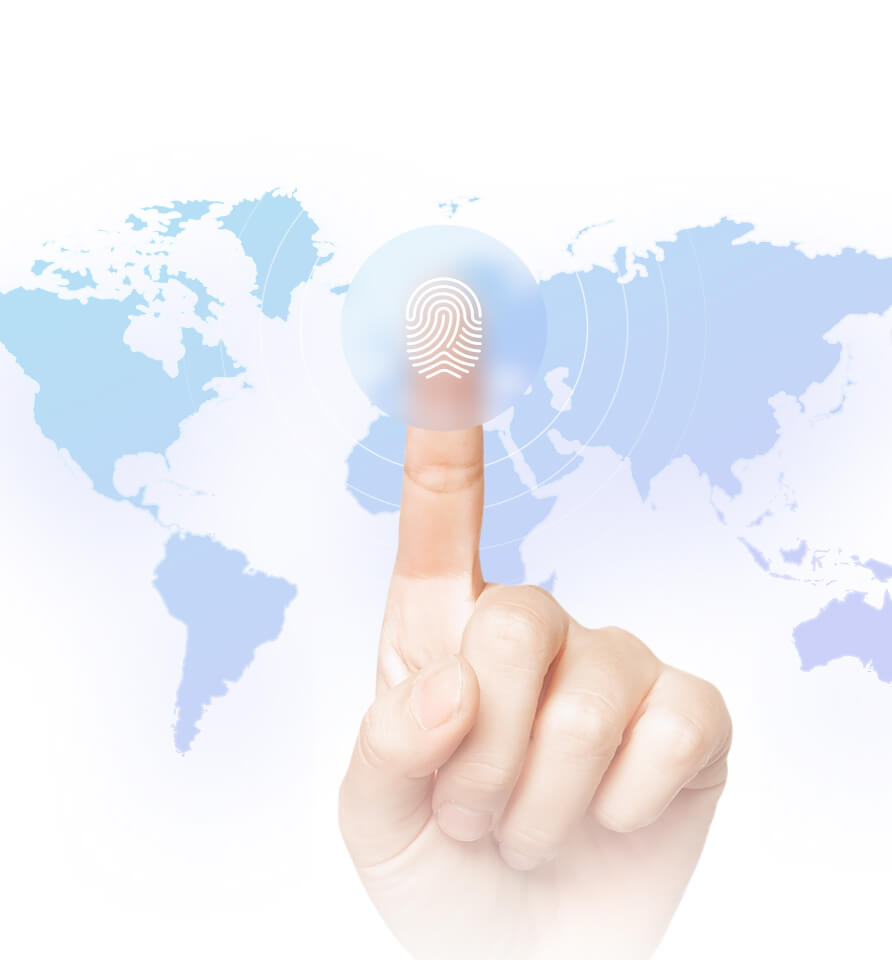 Finger tap to the map